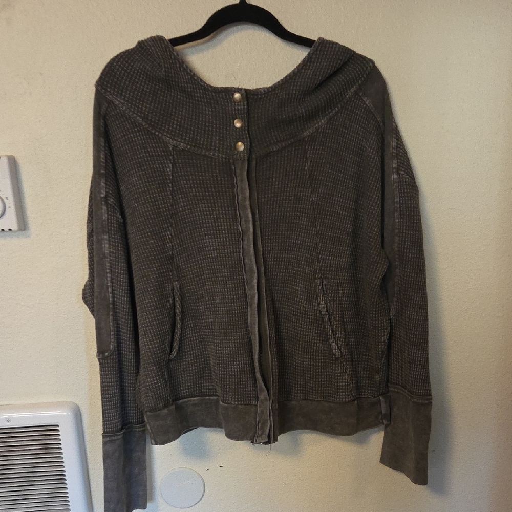 Hard Tail Waffle Moto Hoodie